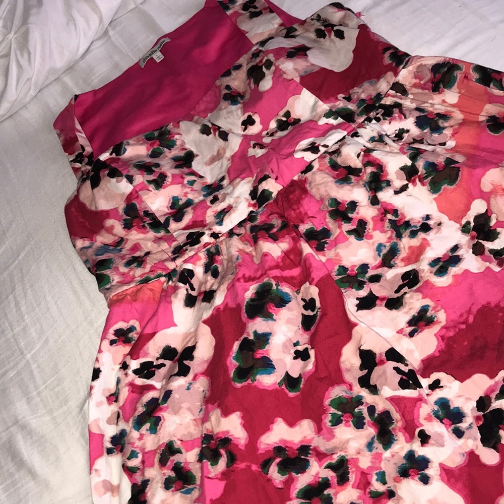 Pink floral dress